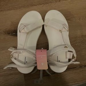 Stoney Clover Lane White Sandals NWT! Never worn!